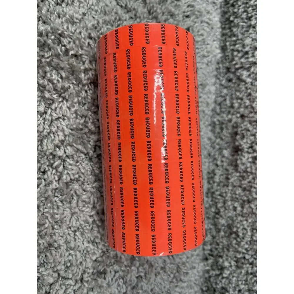 Flourescent Orange With Black Reduced Labels 10 Pack New